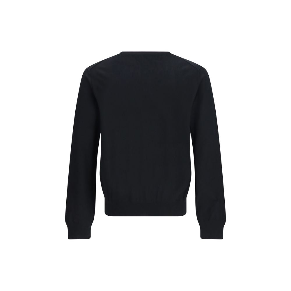 Aragona Cashmere Black Wool Oves Aries Sweatshirt | Regal Royce