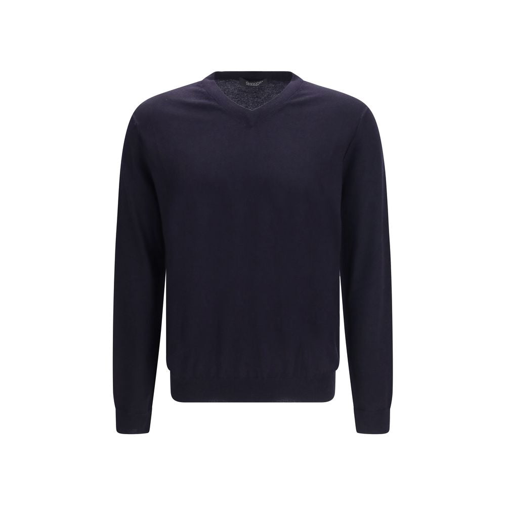 Aragona Cashmere Blue Wool Oves Aries Sweatshirt | Regal Royce