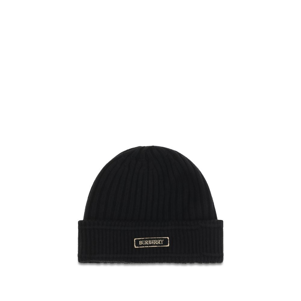 Burberry Black Wool Oves Aries Beanie | Regal Royce