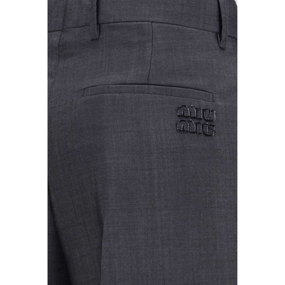 Miu Miu Gray Wool Oves Aries Dress Pants | Regal Royce