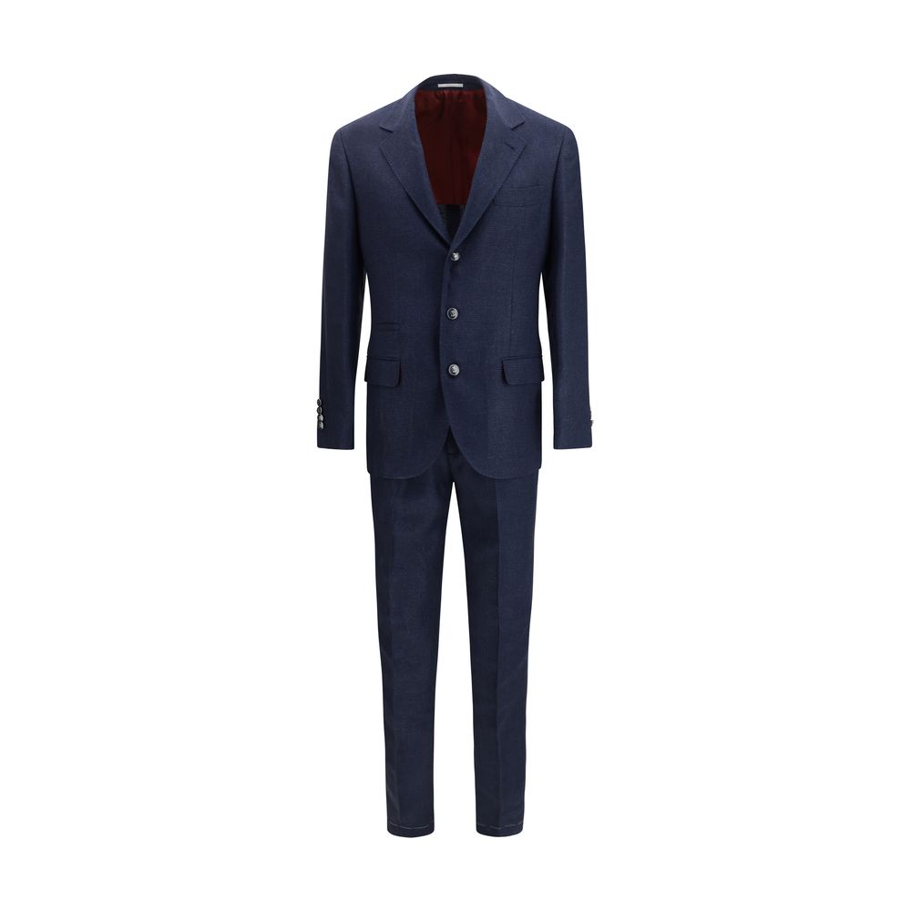 Brunello Cucinelli Blue Wool Oves Aries Two-Piece Suit | Regal Royce