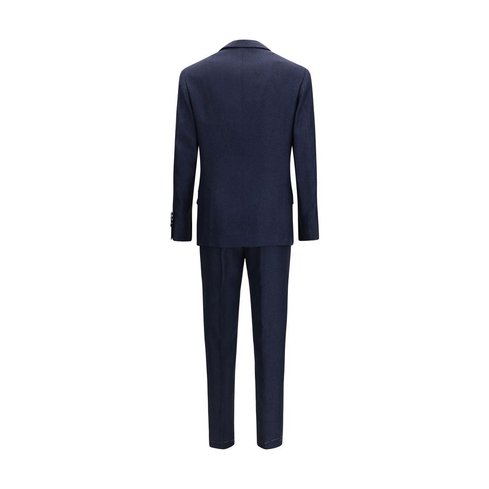 Brunello Cucinelli Blue Wool Oves Aries Two-Piece Suit | Regal Royce