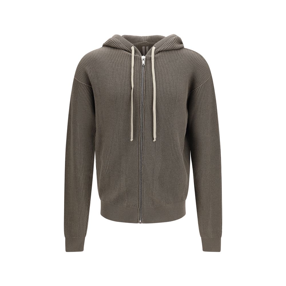 Rick Owens Gray Wool Oves Aries Hoodie | Regal Royce