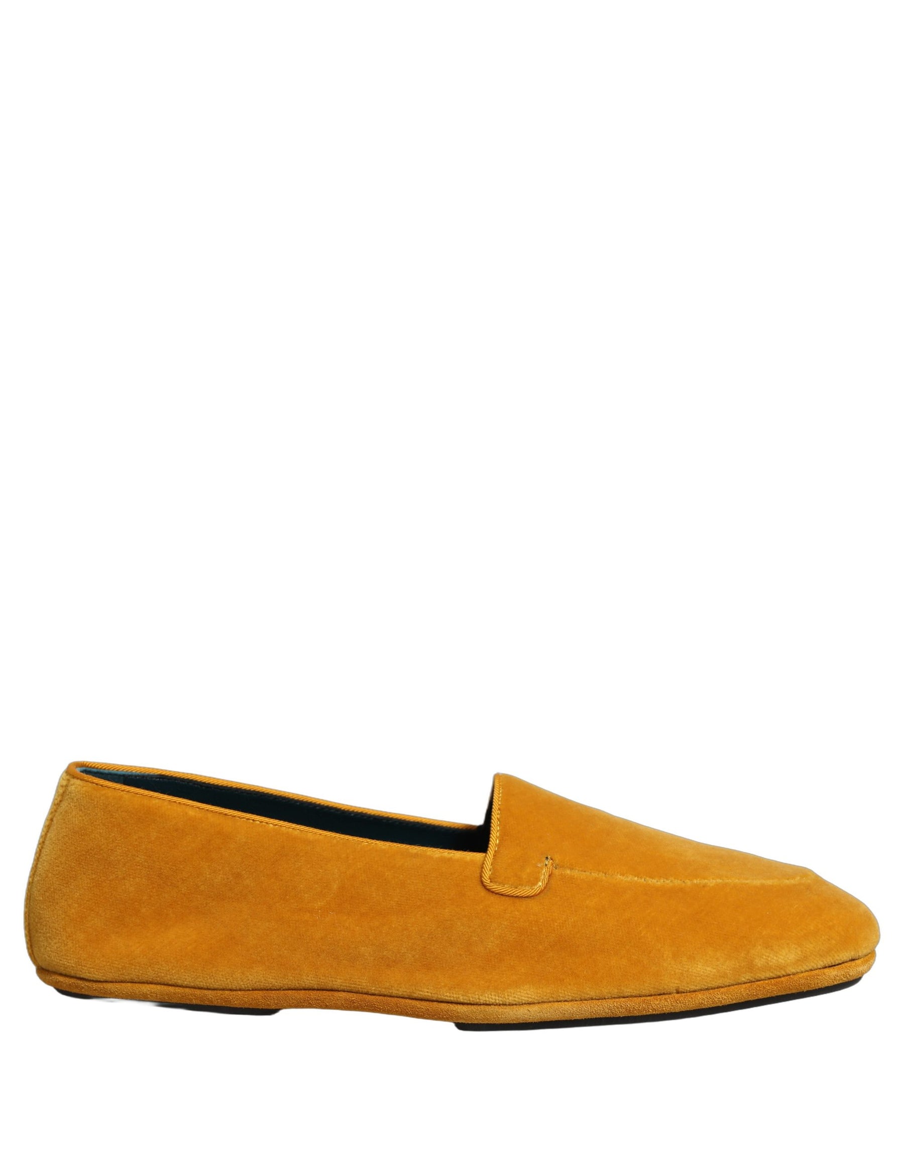 Dolce & Gabbana Yellow Velvet Slip On Men Dress Loafers Shoes | Regal Royce