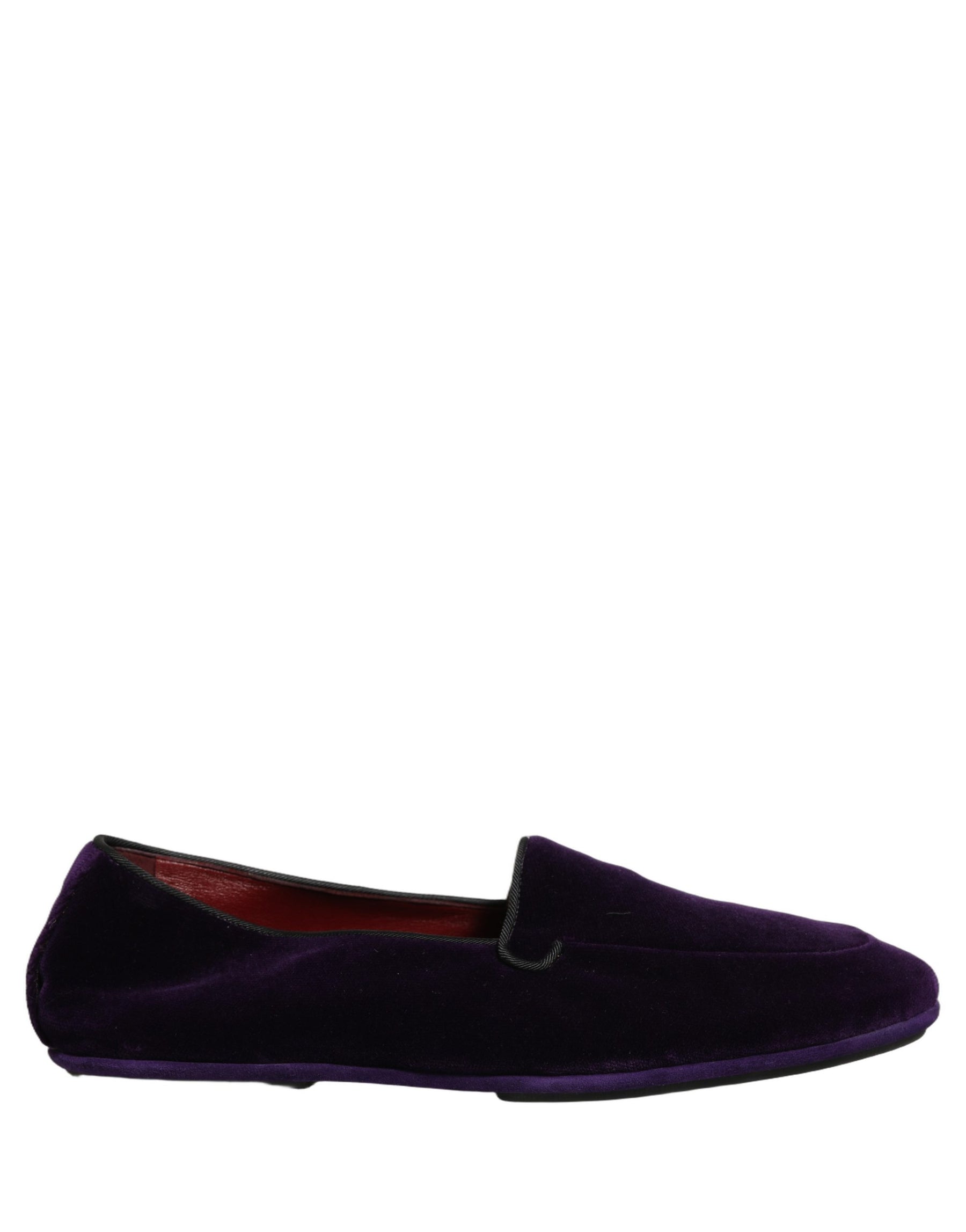 Dolce & Gabbana Violet Velvet Slip On Men Flats Loafers Shoes | Regal Royce