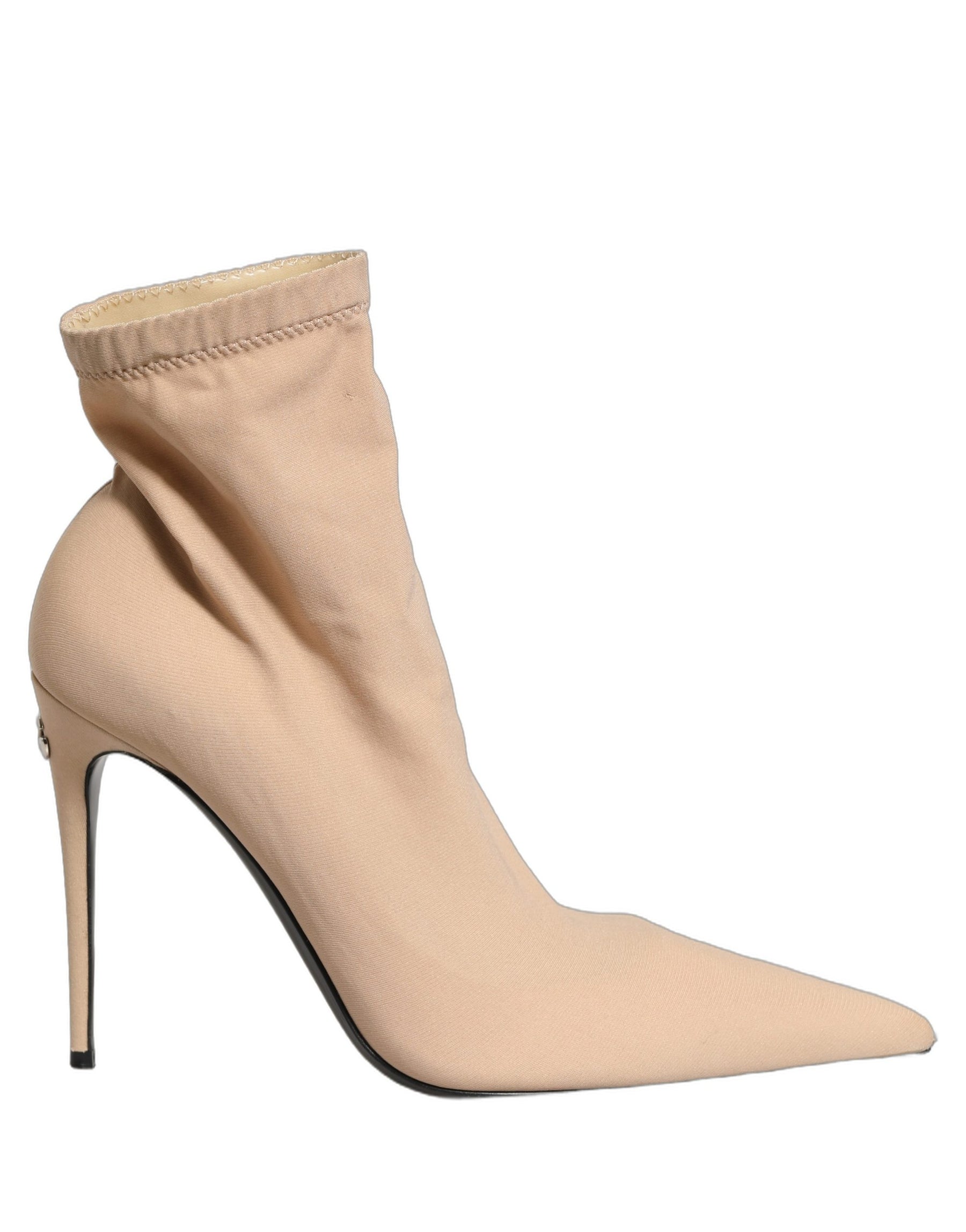 Dolce & Gabbana Beige Stretch Socks Heels Ankle Boots Shoes | Regal Royce