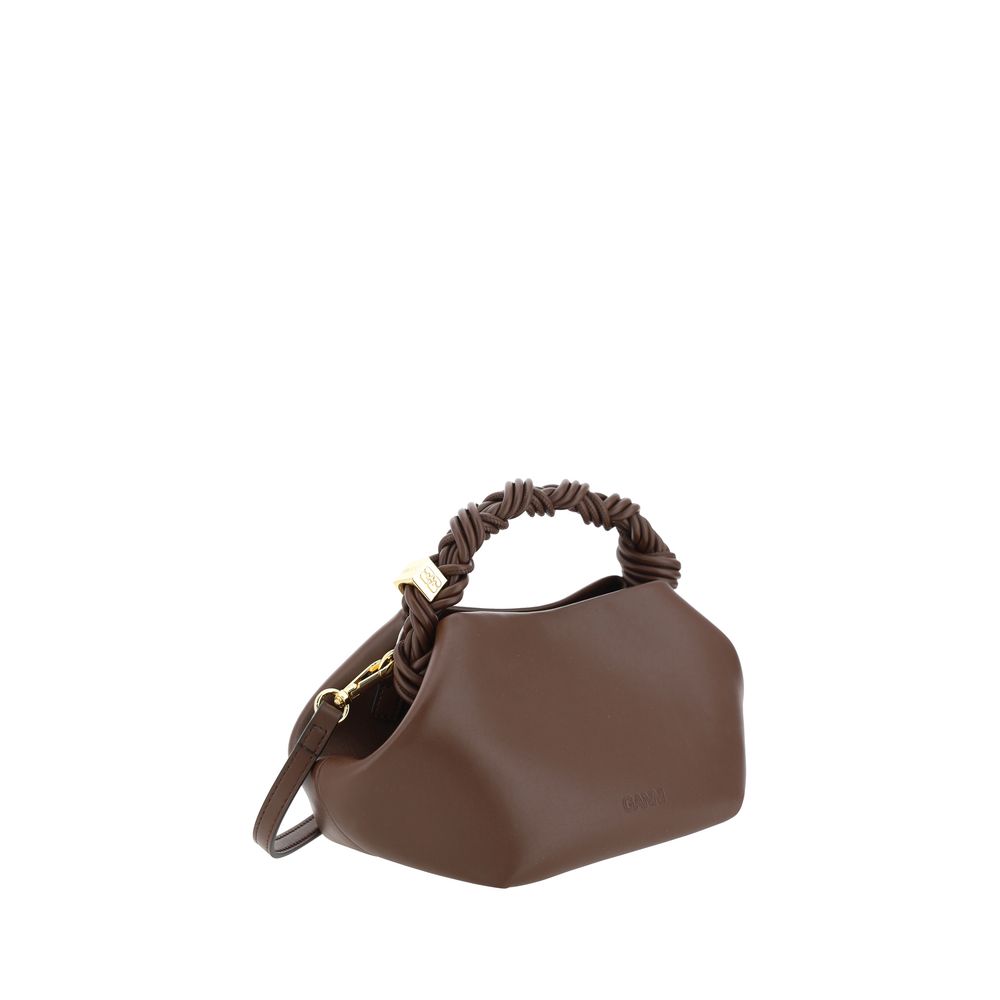 Ganni Brown Calf Leather Bos Taurus Handbag | Regal Royce