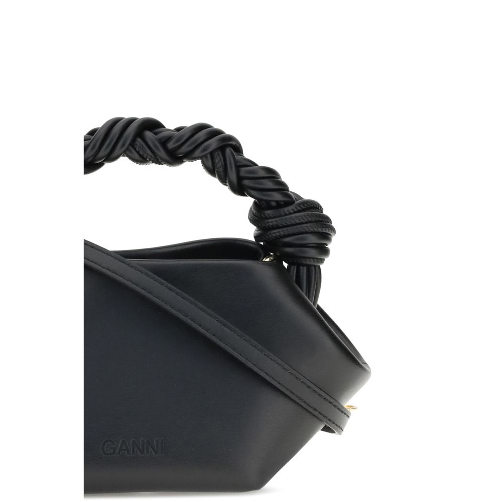 Ganni Black Leather Shoulder Bag | Regal Royce