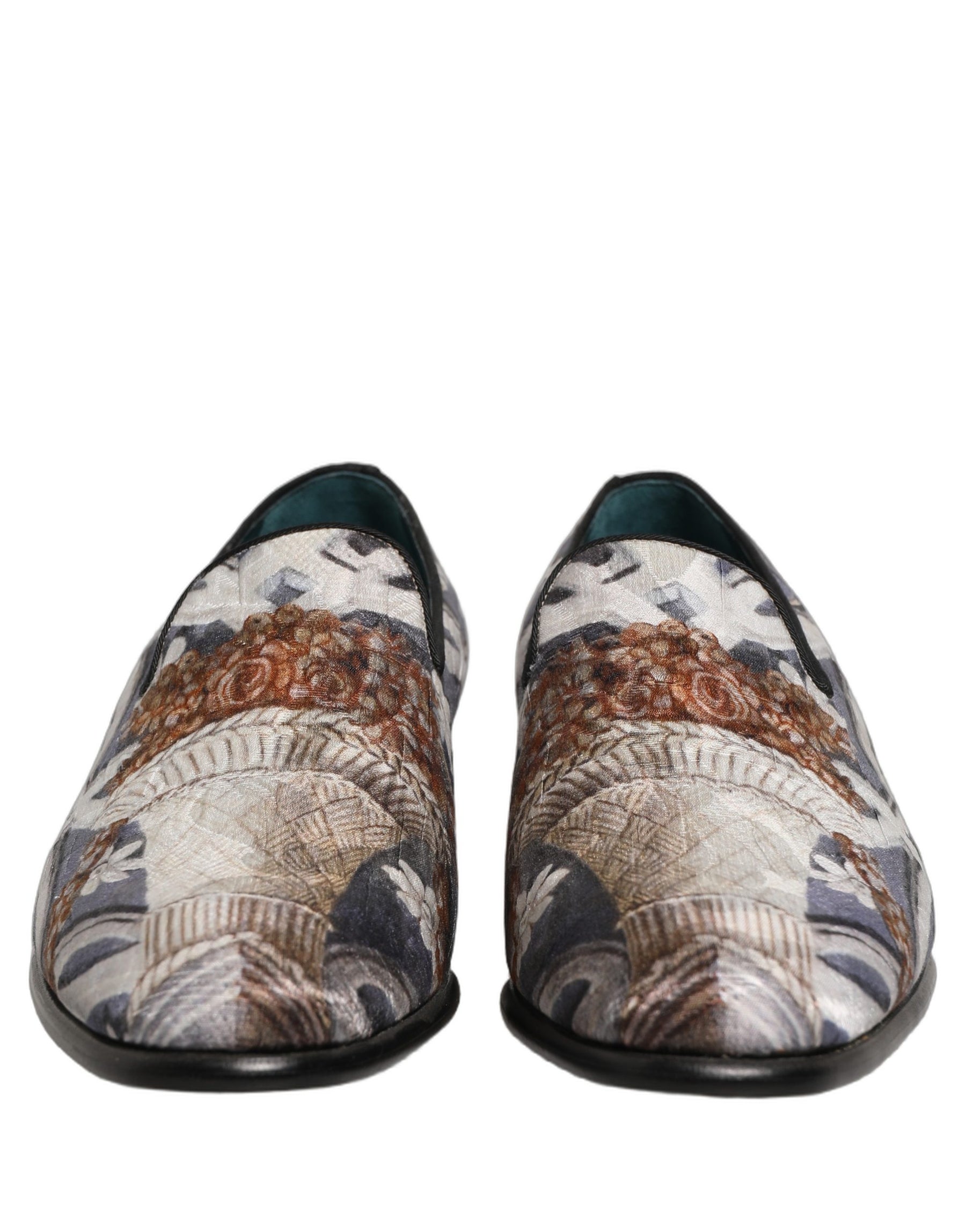Dolce & Gabbana Multicolor Floral Tapestry Embroidery Loafer Shoes | Regal Royce