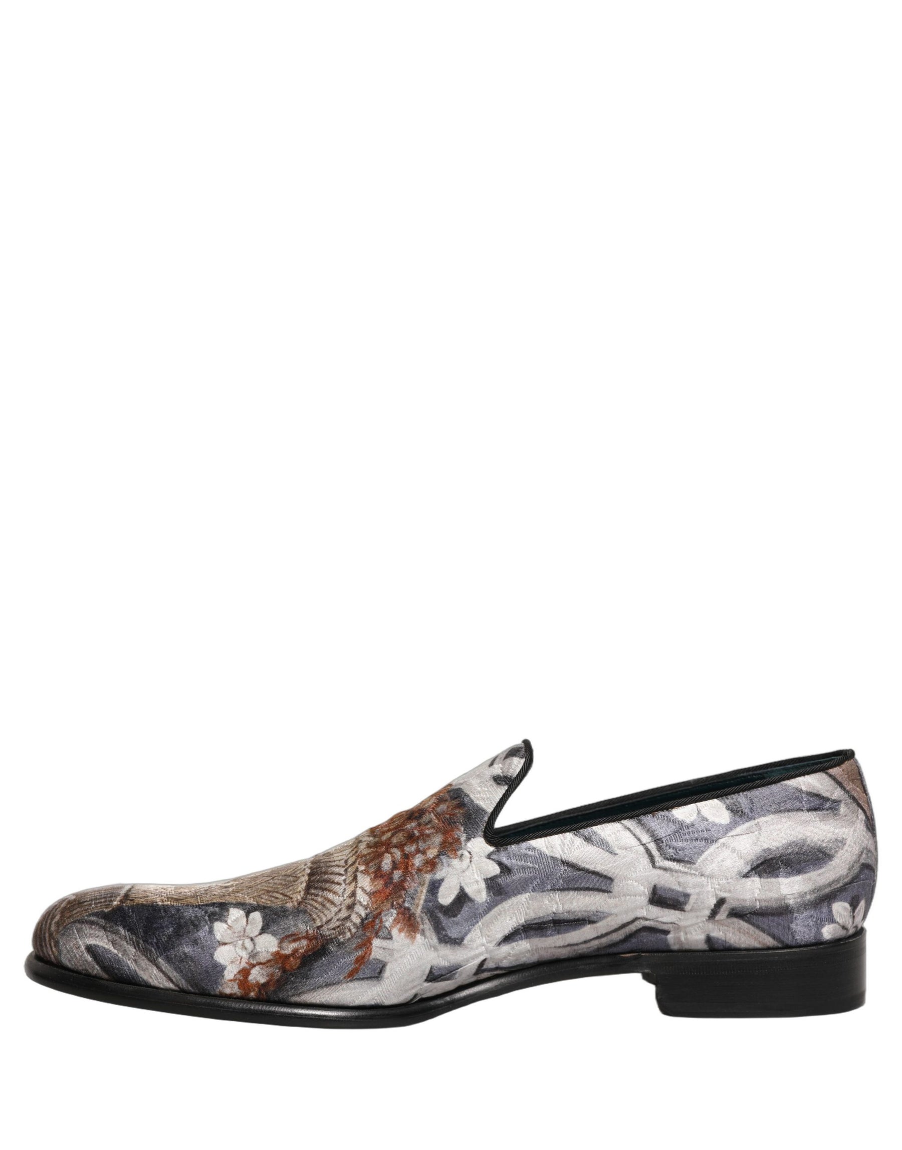 Dolce & Gabbana Multicolor Floral Tapestry Embroidery Loafer Shoes | Regal Royce