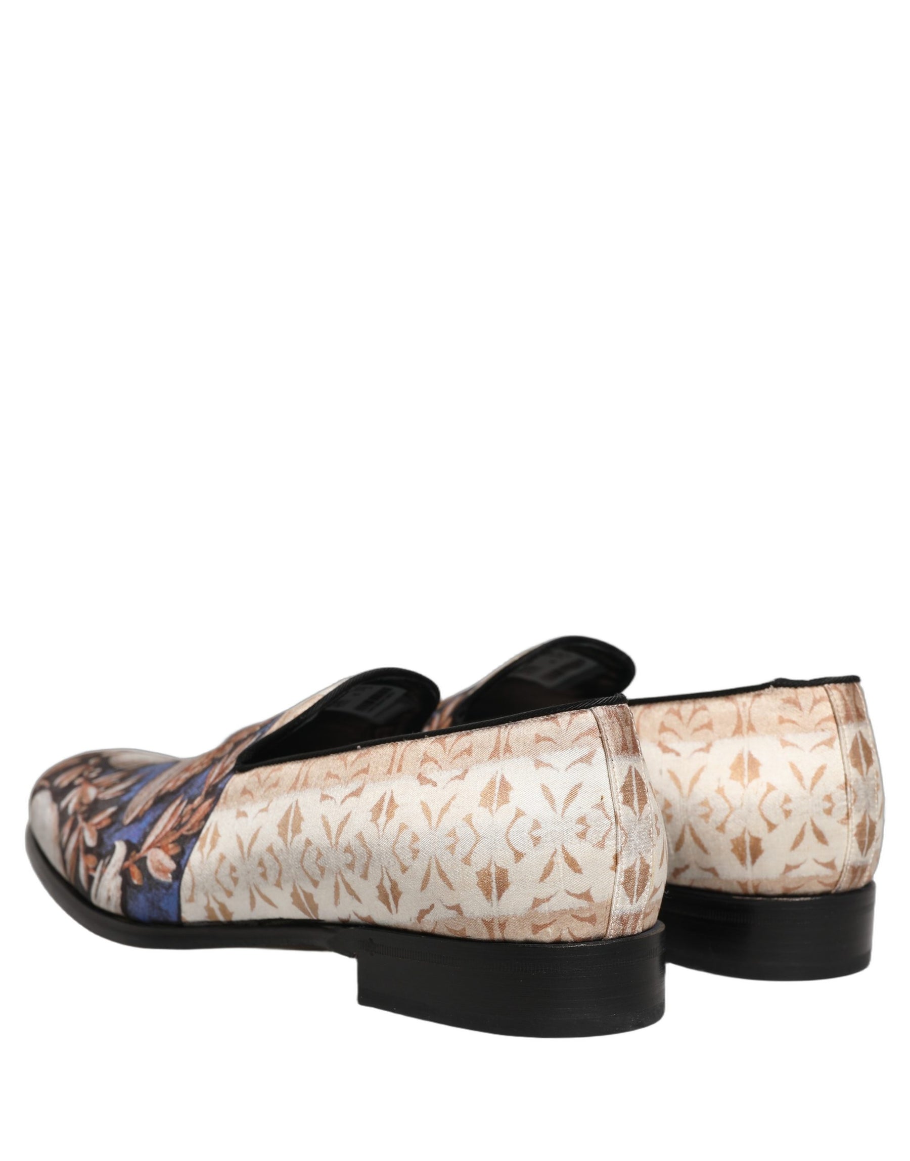 Dolce & Gabbana Multicolor Fruit Print Velvet Loafers Shoes | Regal Royce