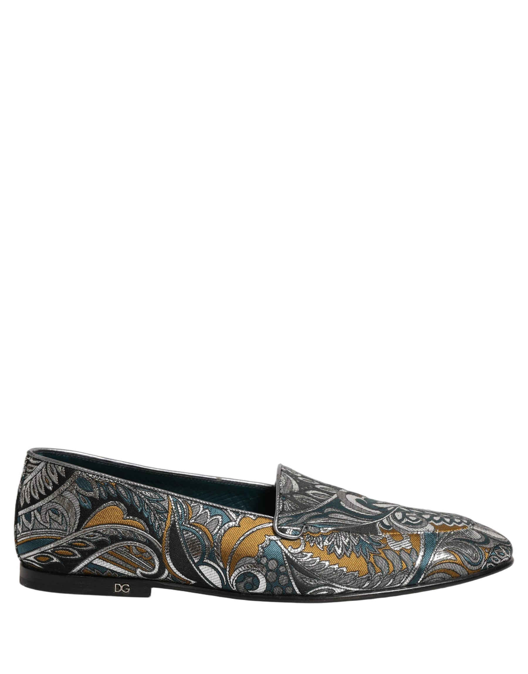 Dolce & Gabbana Multicolor Paisley Brocade Men Loafers Shoes | Regal Royce