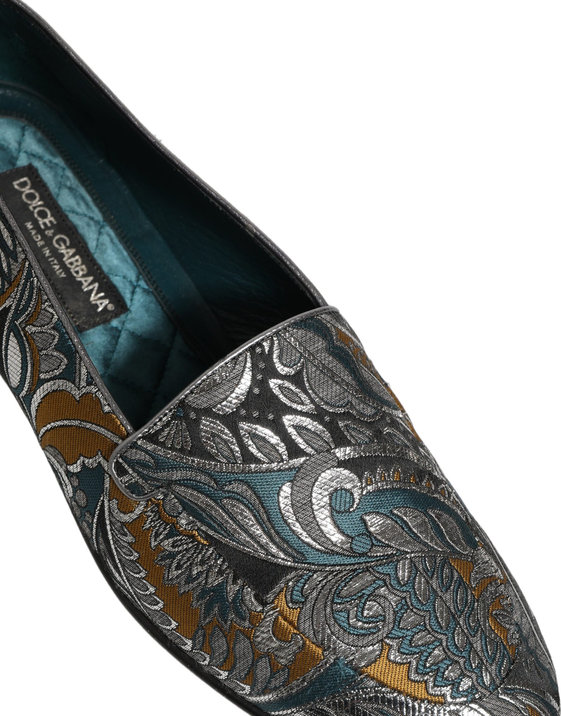 Dolce & Gabbana Multicolor Paisley Brocade Men Loafers Shoes | Regal Royce