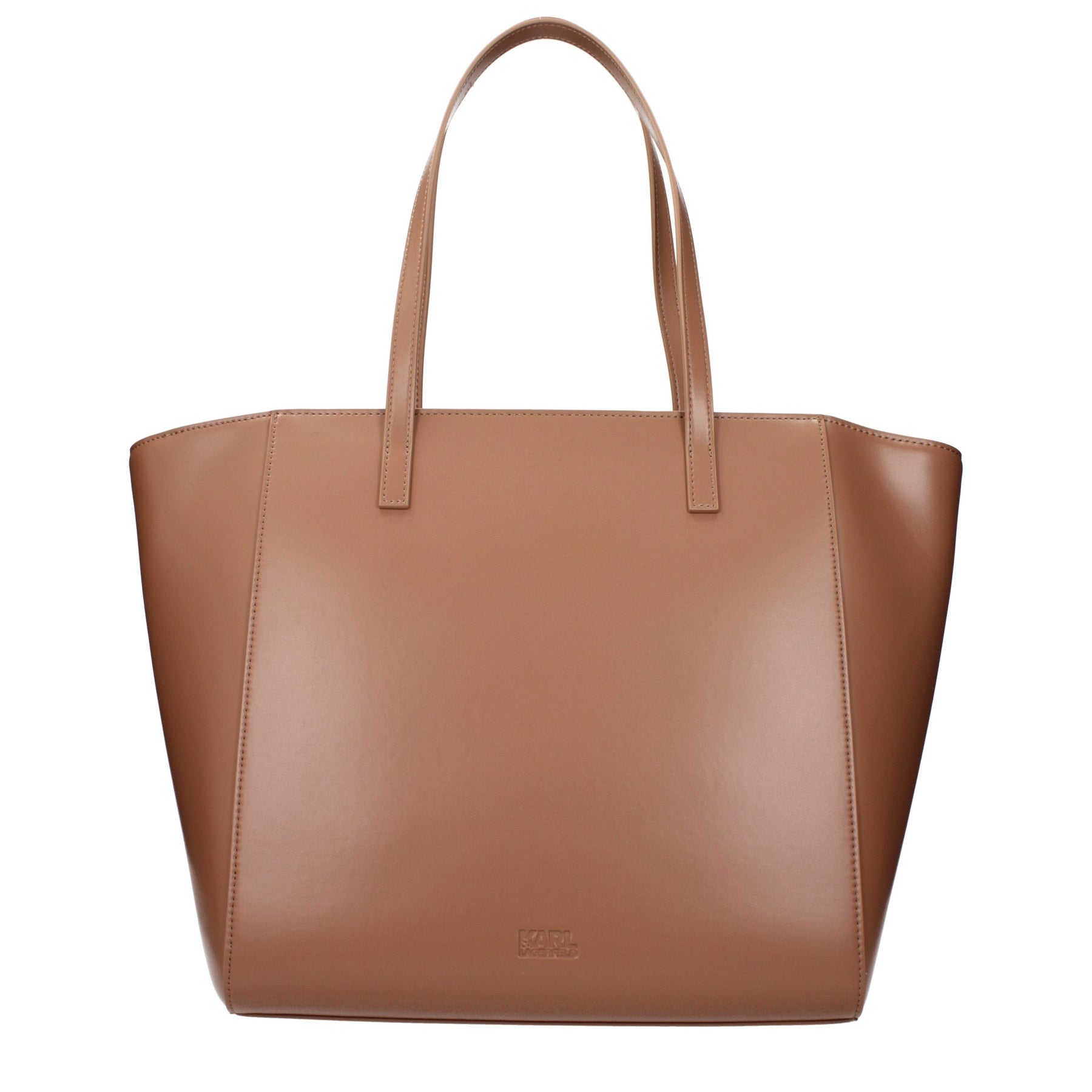 Karl Lagerfeld Brown Polyethylene Shoulder Bag | Regal Royce