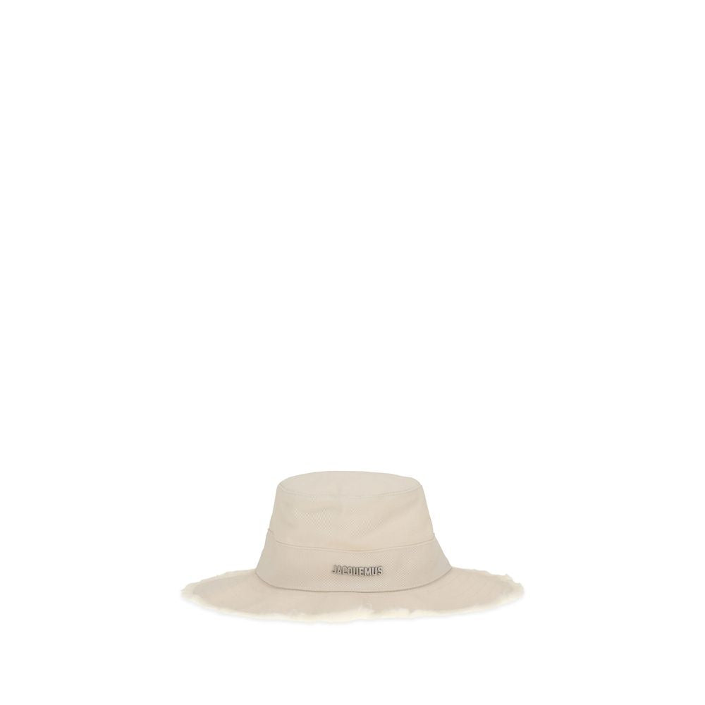 Jacquemus White Cotton Bucket Hat | Regal Royce