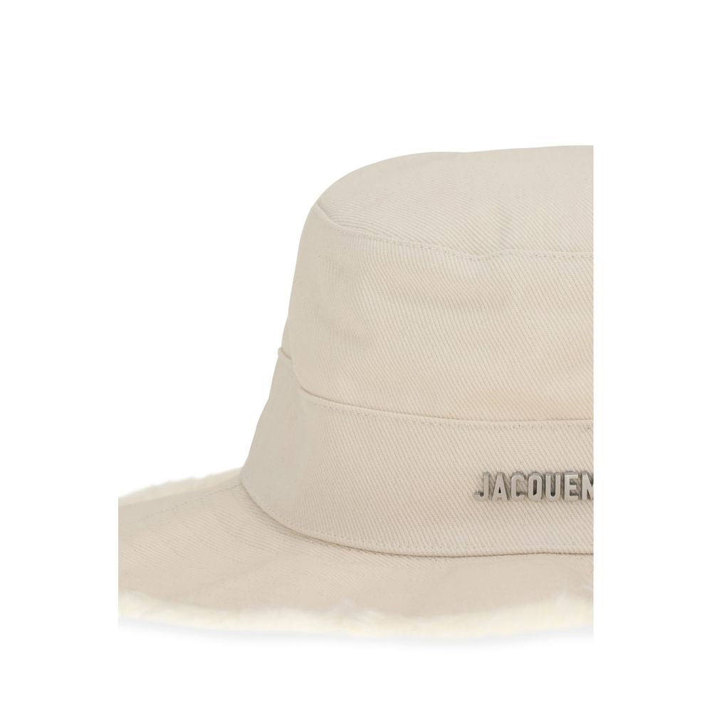 Jacquemus White Cotton Bucket Hat | Regal Royce