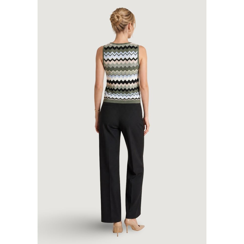 Street One Green Marabou Tank Tops | Regal Royce