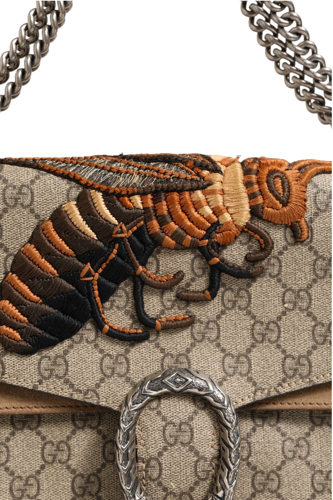 Gucci Supreme Monogram Bee Embroidered Shoulder Bag | Regal Royce