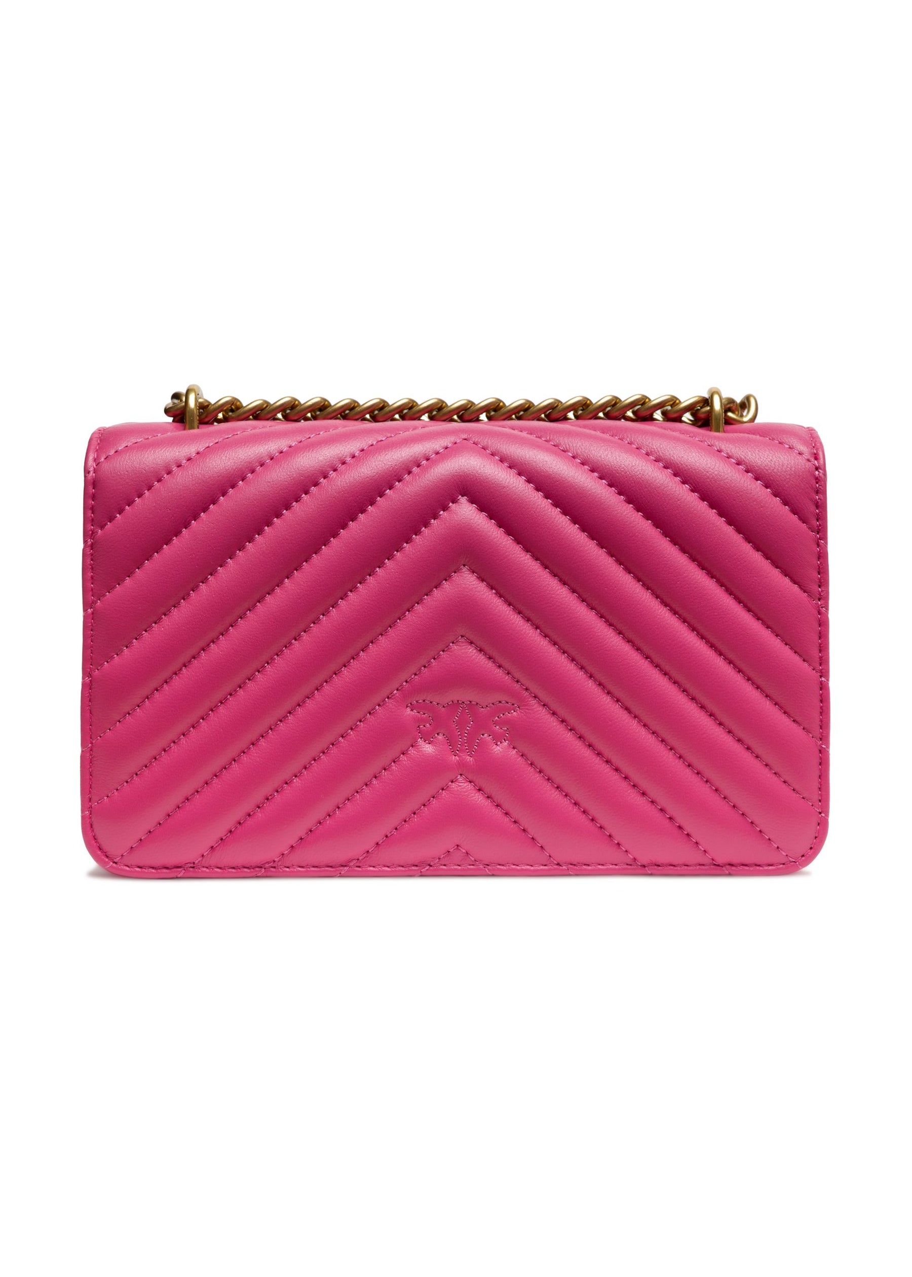 PINKO Pink Leather Love One Mini Shoulder Bag | Regal Royce