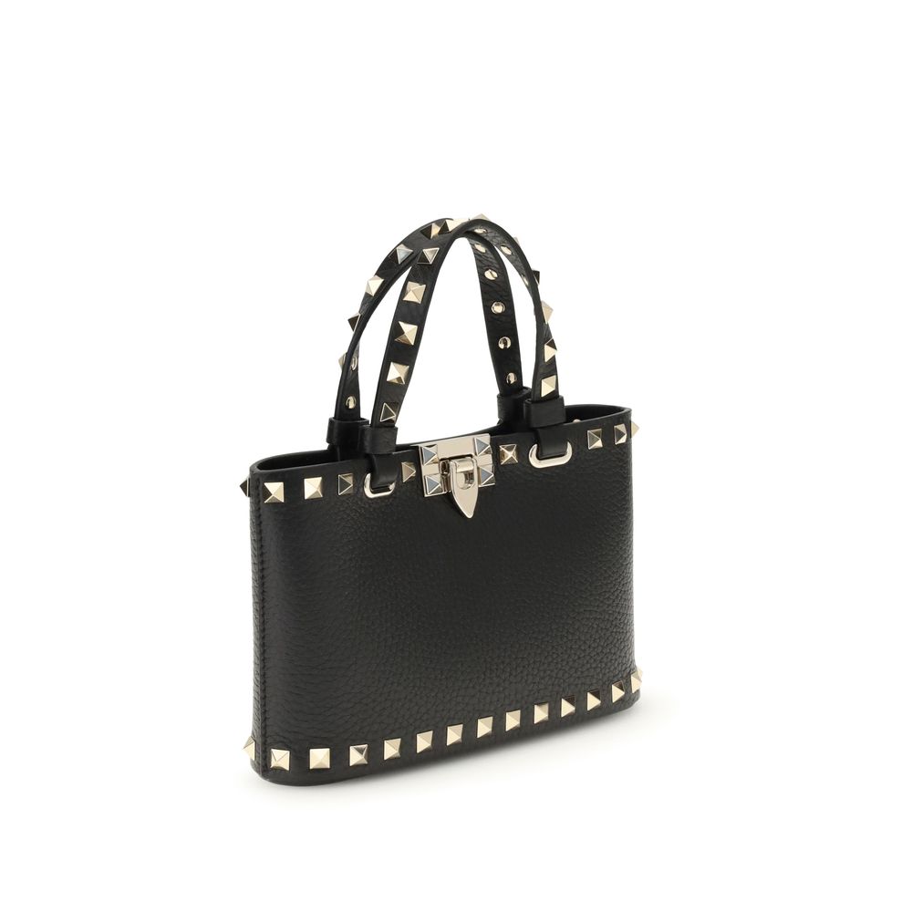 Valentino Garavani Black Calf Leather Bos Taurus Handbag | Regal Royce