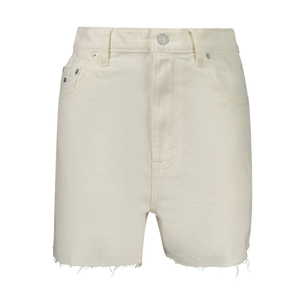 Tommy Hilfiger White Cotton Women Shorts | Regal Royce