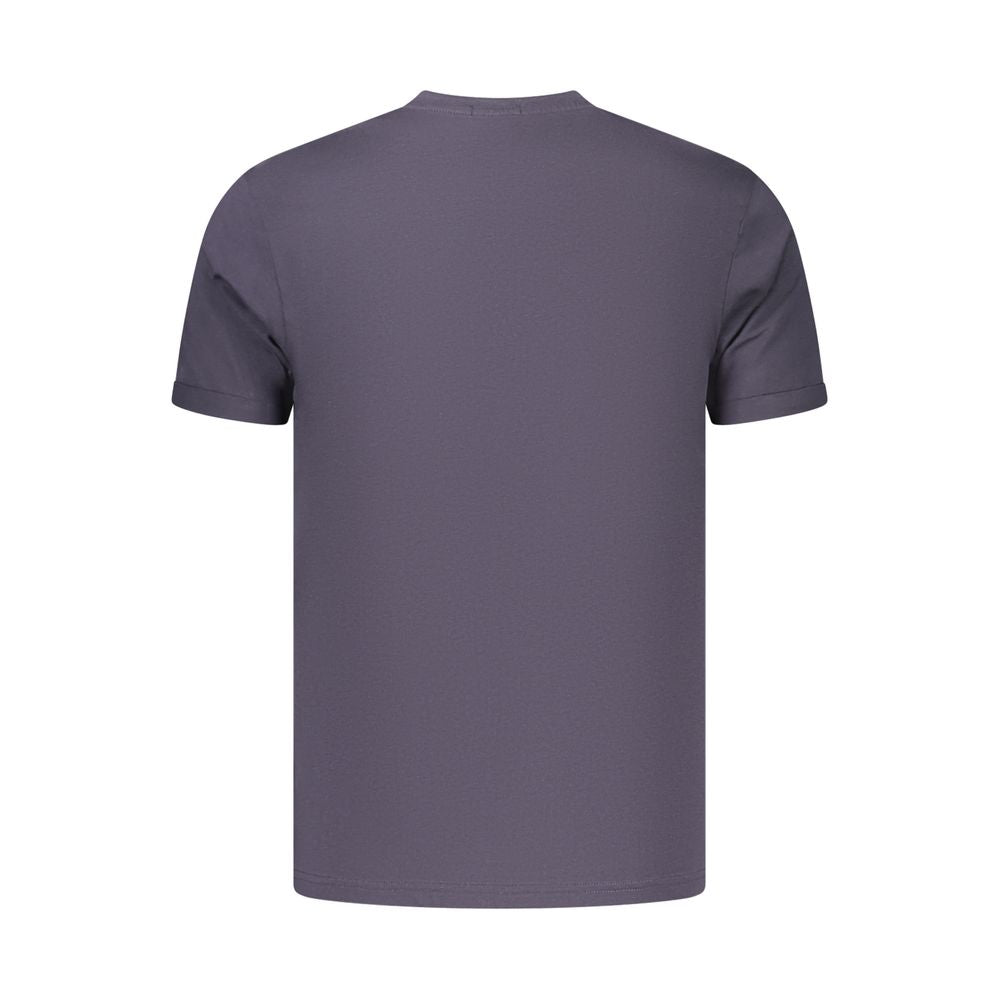 Coveri Moving Blue Cotton Men's T-Shirt | Regal Royce