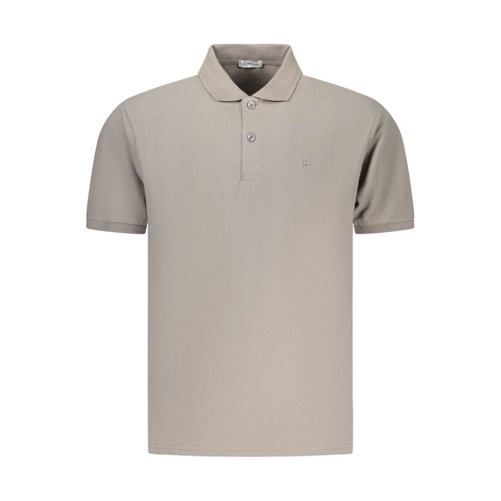 Coveri Moving Gray Cotton Men's Polo Shirt | Regal Royce