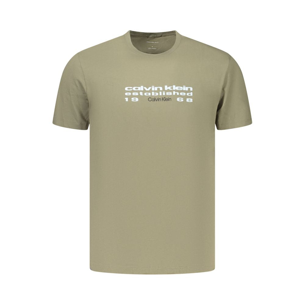 Calvin Klein Green Cotton Men's T-Shirt | Regal Royce