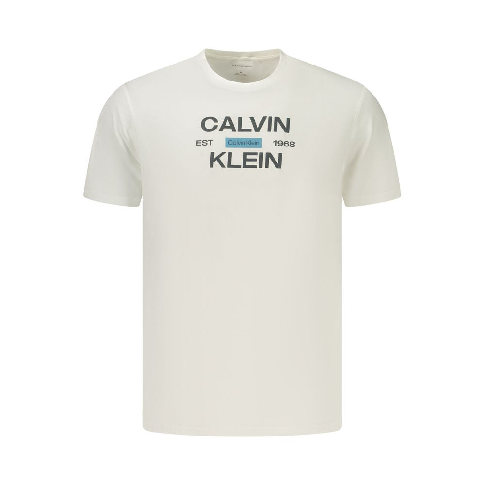 Calvin Klein White Cotton Men's T-Shirt | Regal Royce