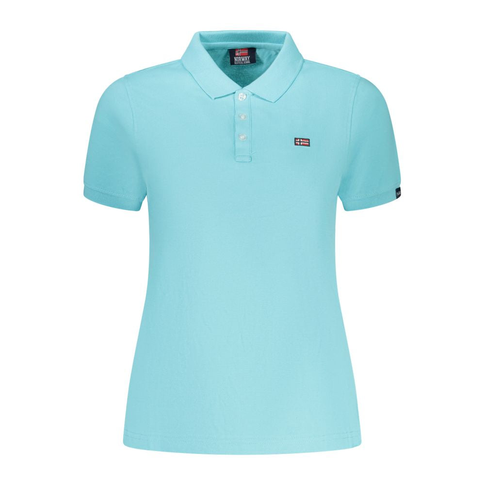 Norway 1963 Azzurro Cotton Womens Polo | Regal Royce