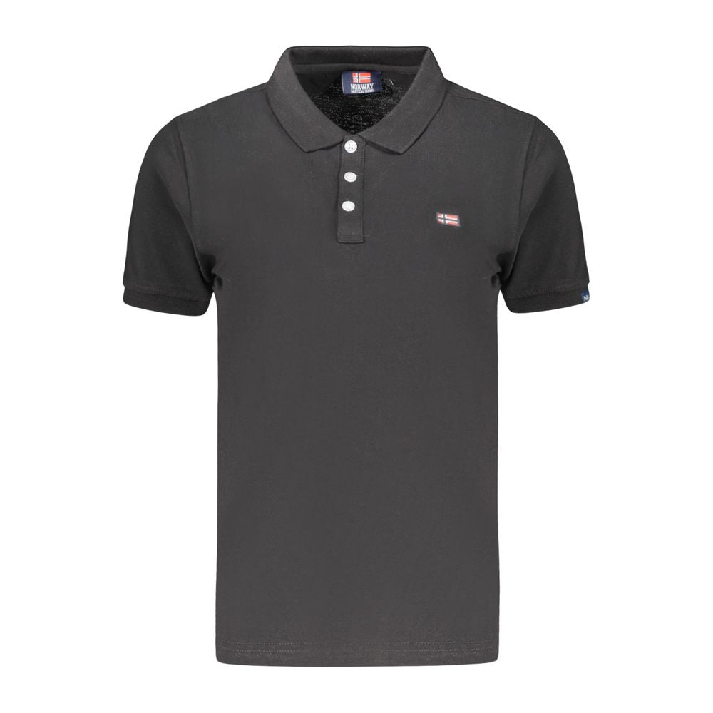 Norway 1963 Black Cotton Women's Polo Shirt | Regal Royce