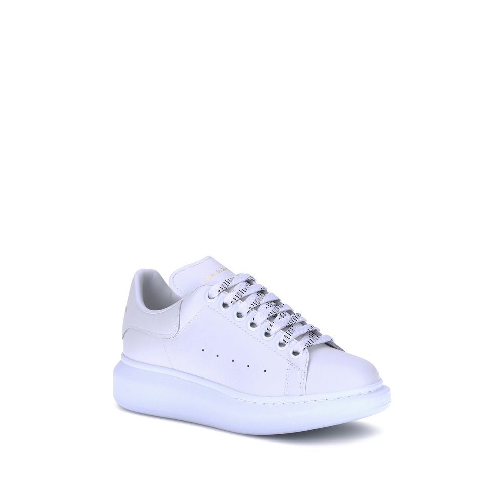Alexander McQueen White Calf Leather Bos Taurus Platform Sneakers | Regal Royce