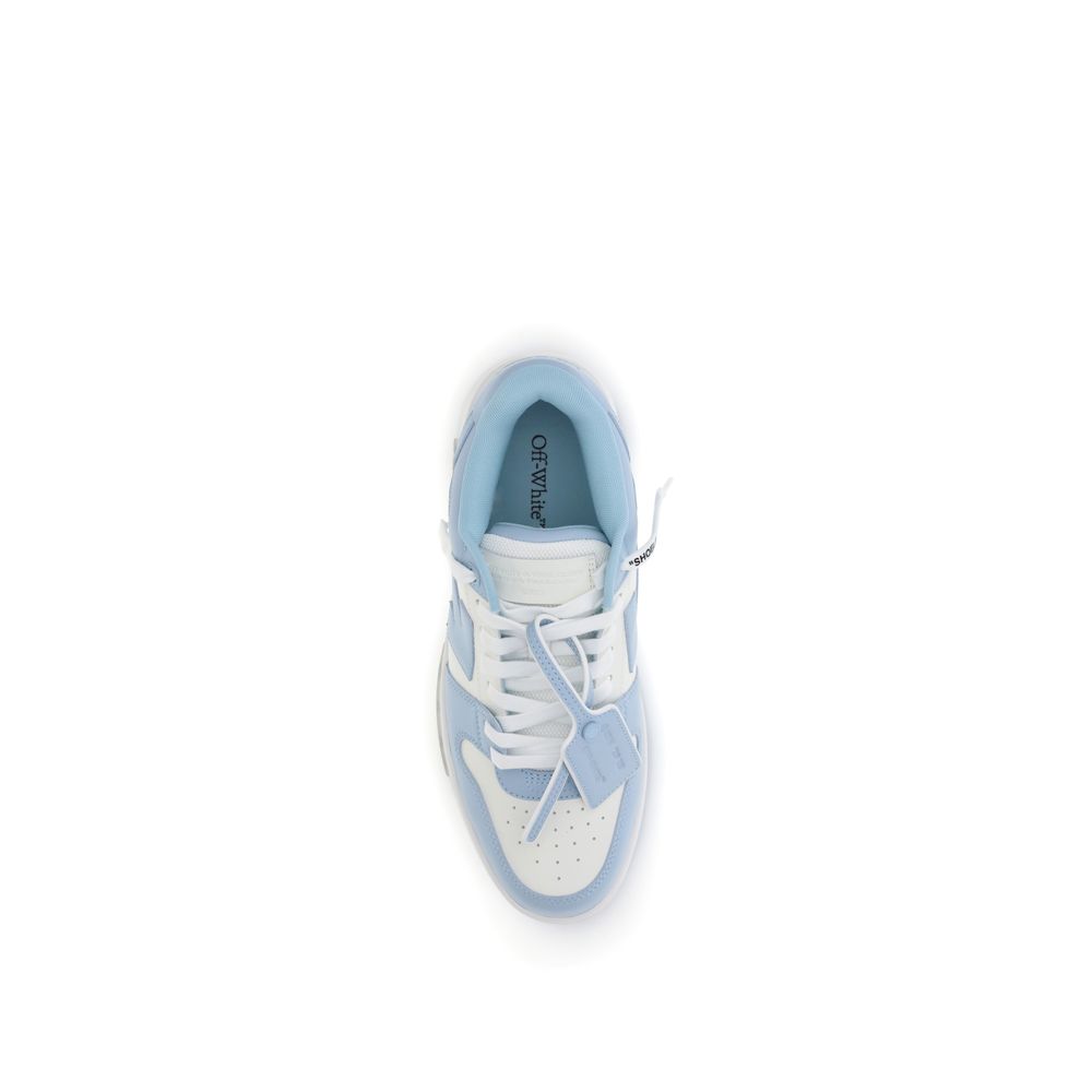 Off-White Blue Polyester Low Top Sneakers | Regal Royce