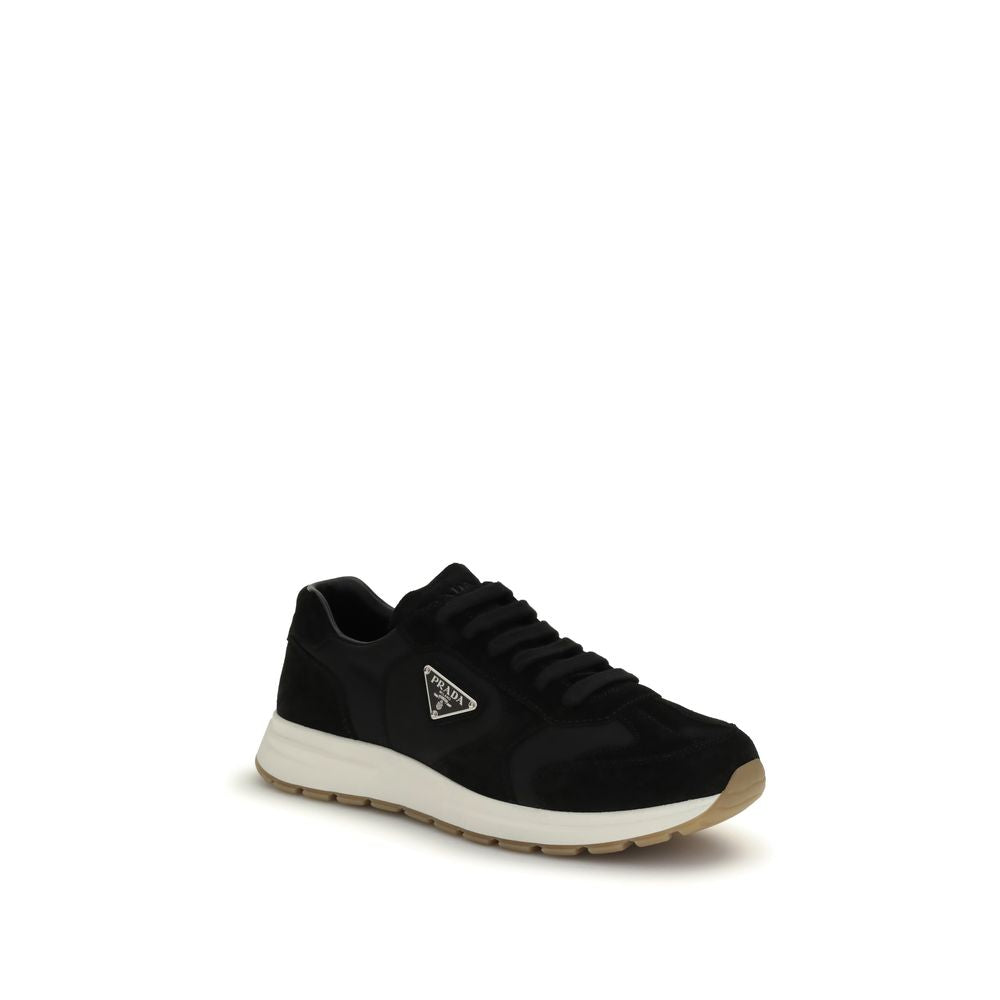 Prada Black Recycled Polyamide Athletic Sneakers | Regal Royce
