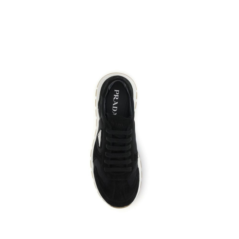 Prada Black Recycled Polyamide Athletic Sneakers | Regal Royce