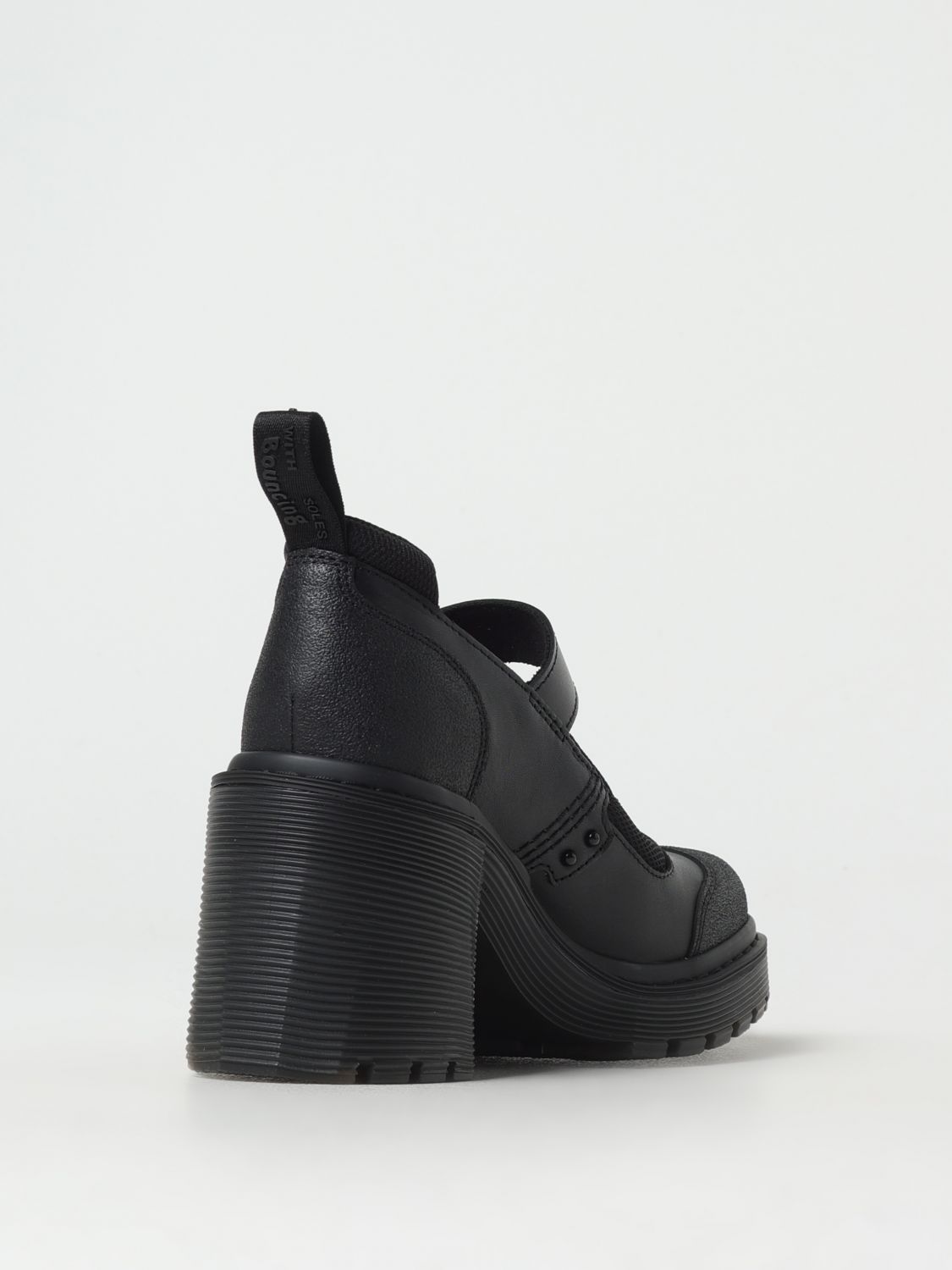 Dr. Martens Black Leather Platform Pumps | Regal Royce