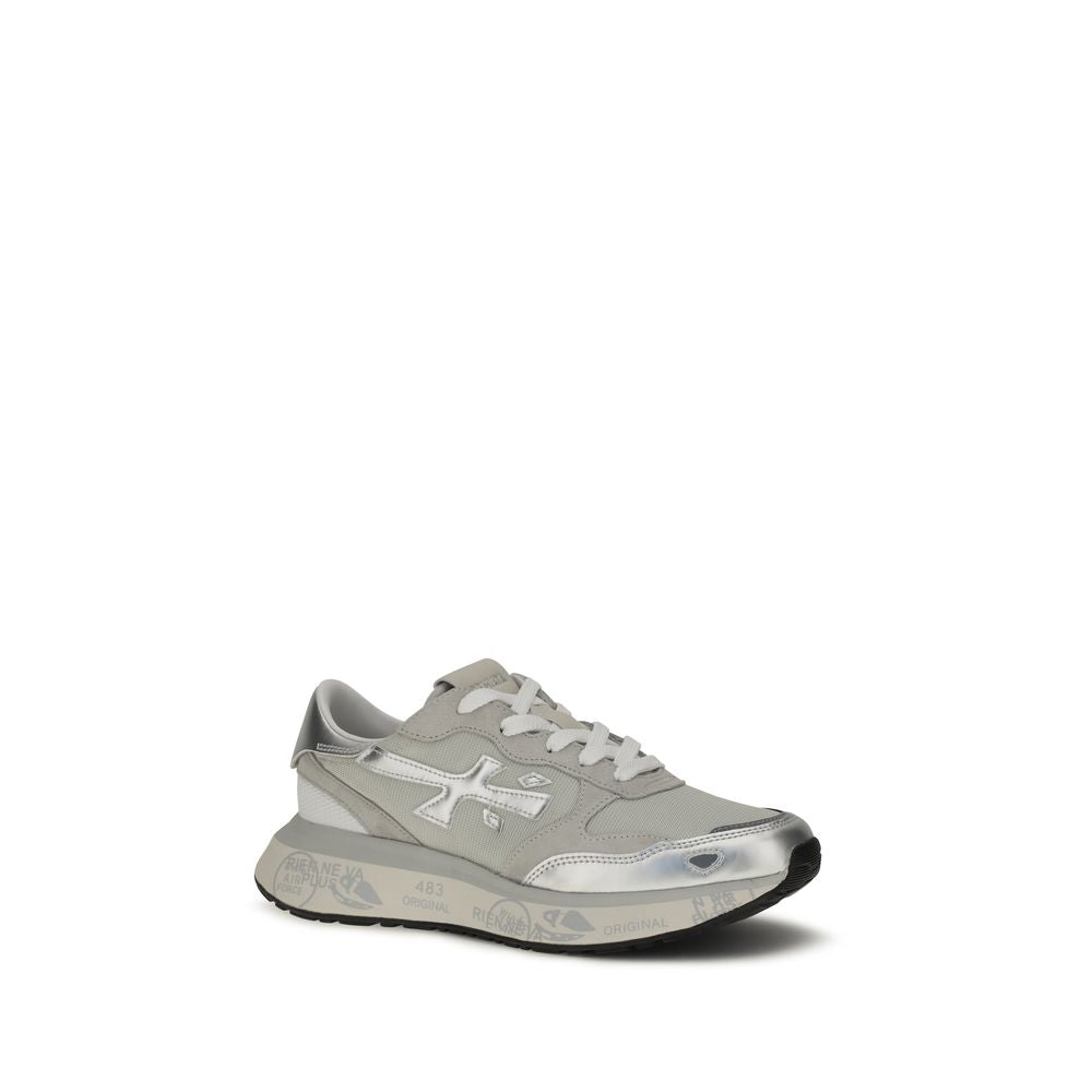 Premiata Silver Nylon Athletic Sneakers | Regal Royce