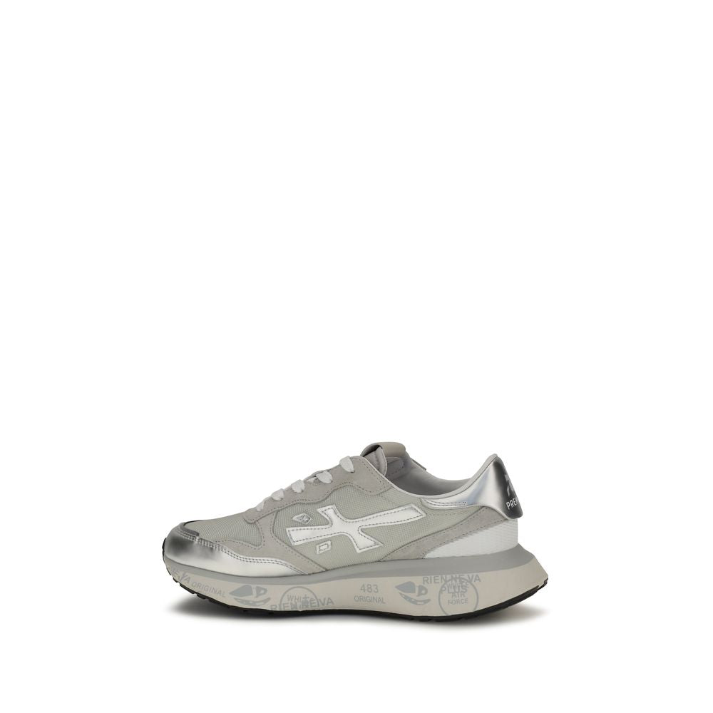 Premiata Silver Nylon Athletic Sneakers | Regal Royce