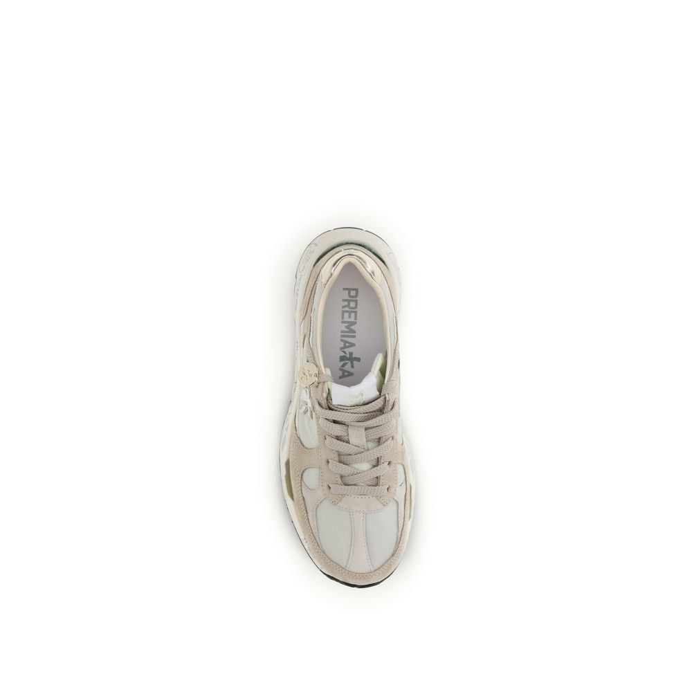 Premiata Beige Polyamide Athletic Sneakers | Regal Royce