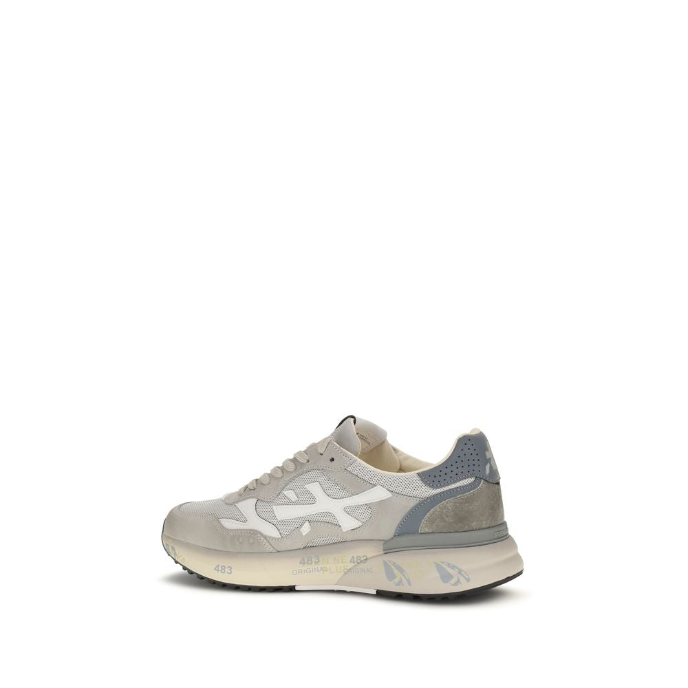 Premiata Gray Polyester Low Top Sneakers | Regal Royce