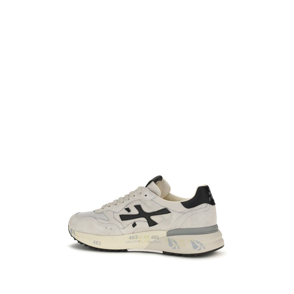 Premiata White Polyester Low Top Sneakers | Regal Royce
