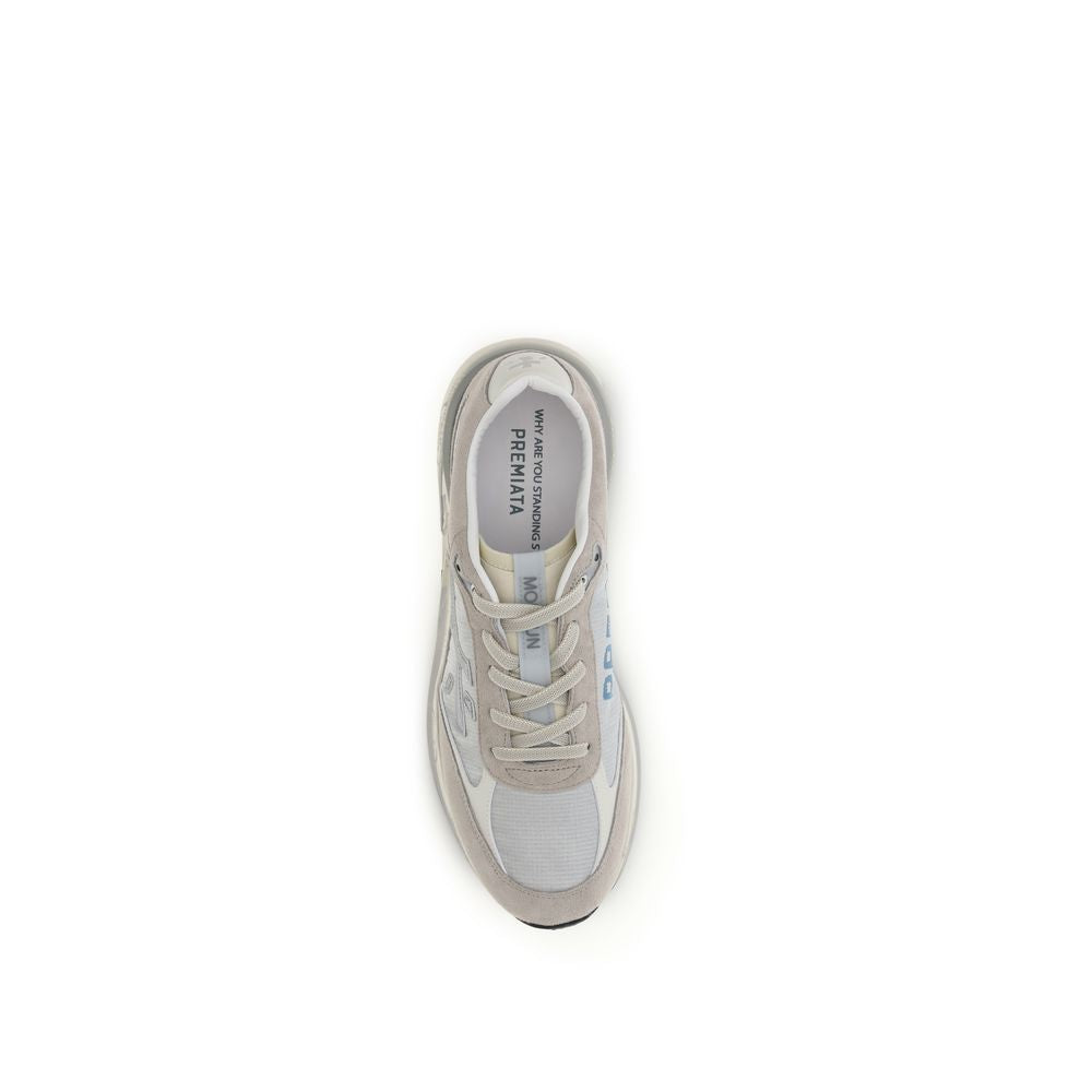Premiata Gray Calf Leather Bos Taurus Sneakers | Regal Royce