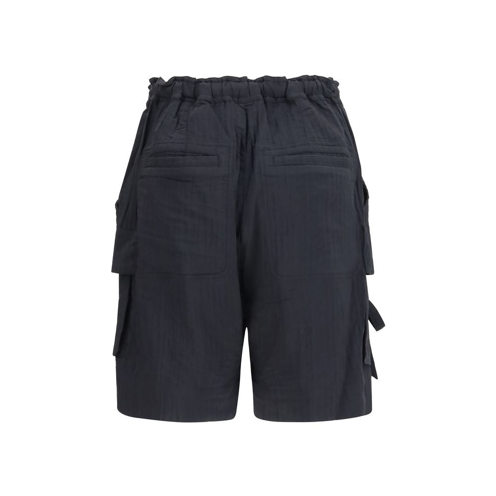 Marant Etoile Black Viscose Bermuda Shorts | Regal Royce