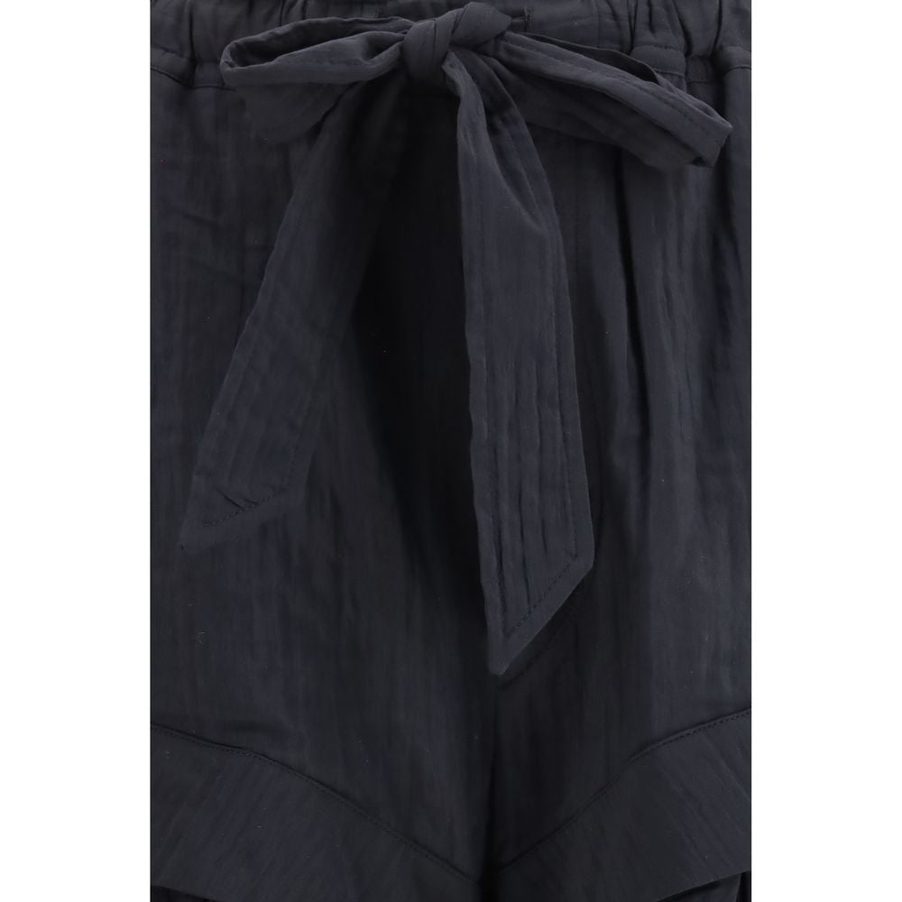 Marant Etoile Black Viscose Bermuda Shorts | Regal Royce