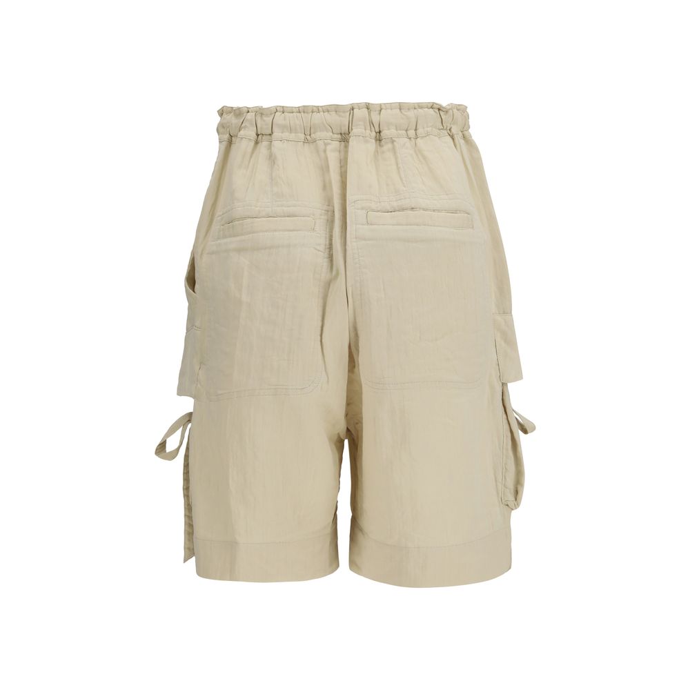 Marant Etoile Beige Viscose Bermuda Shorts | Regal Royce