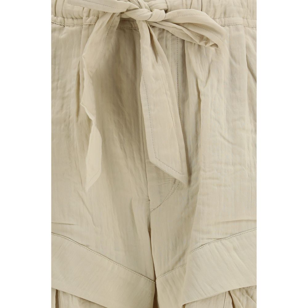 Marant Etoile Beige Viscose Bermuda Shorts | Regal Royce