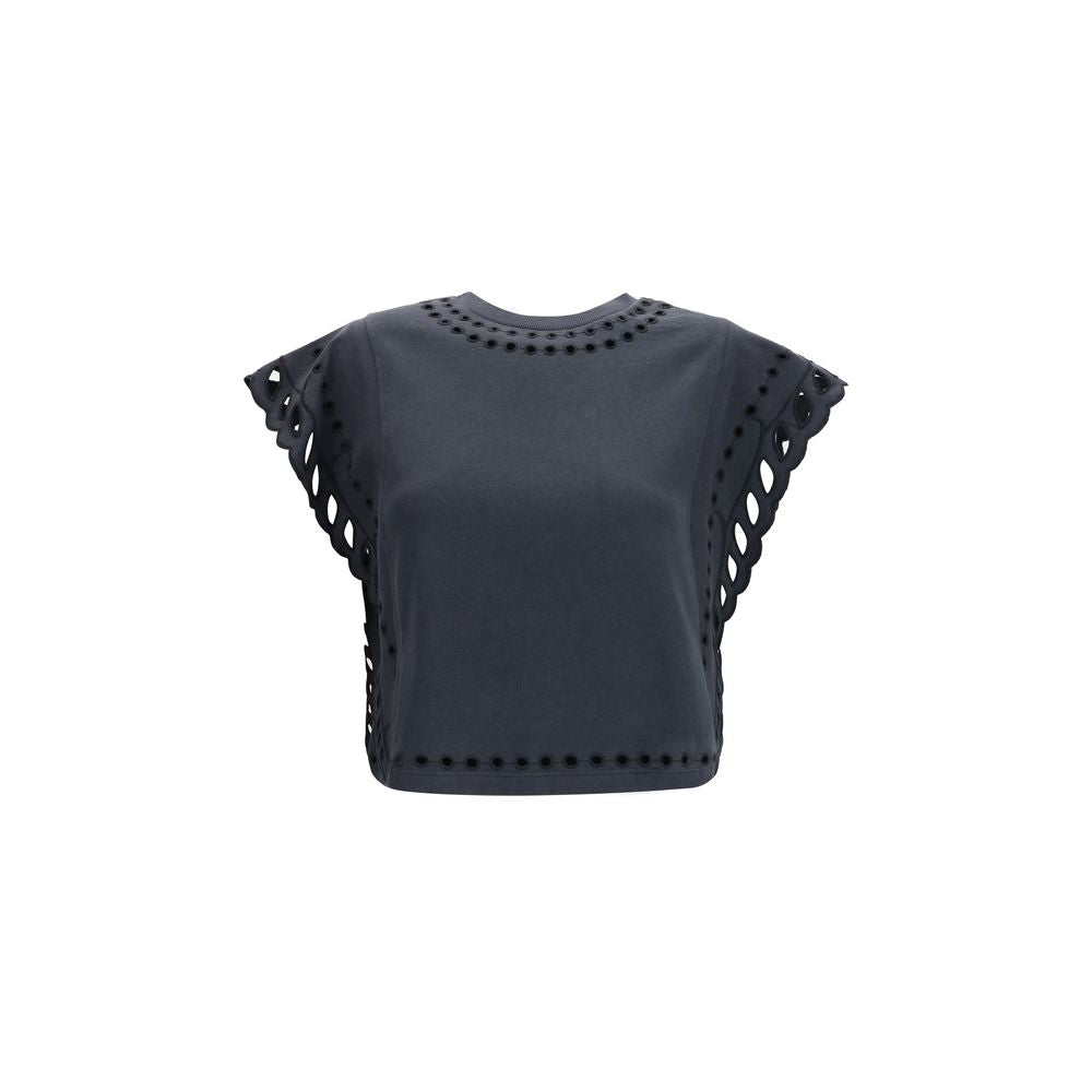 Marant Etoile Black Cotton T-Shirt | Regal Royce