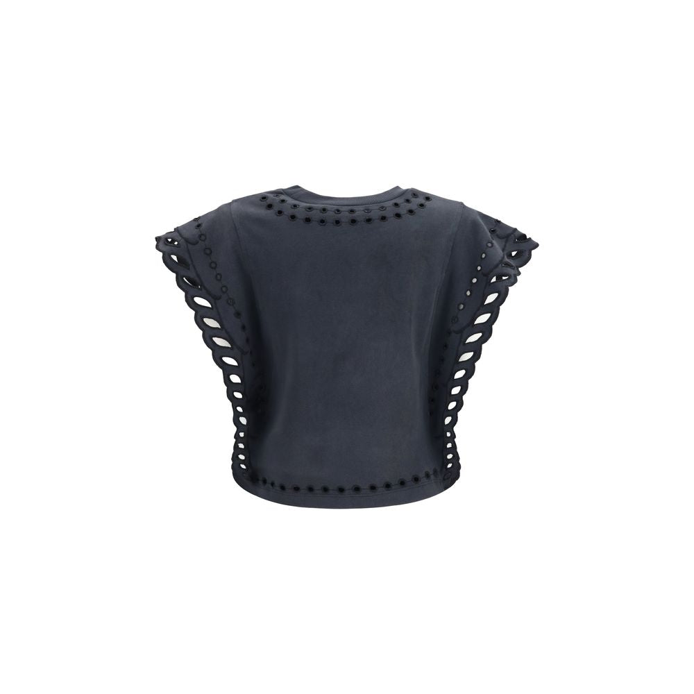 Marant Etoile Black Cotton T-Shirt | Regal Royce