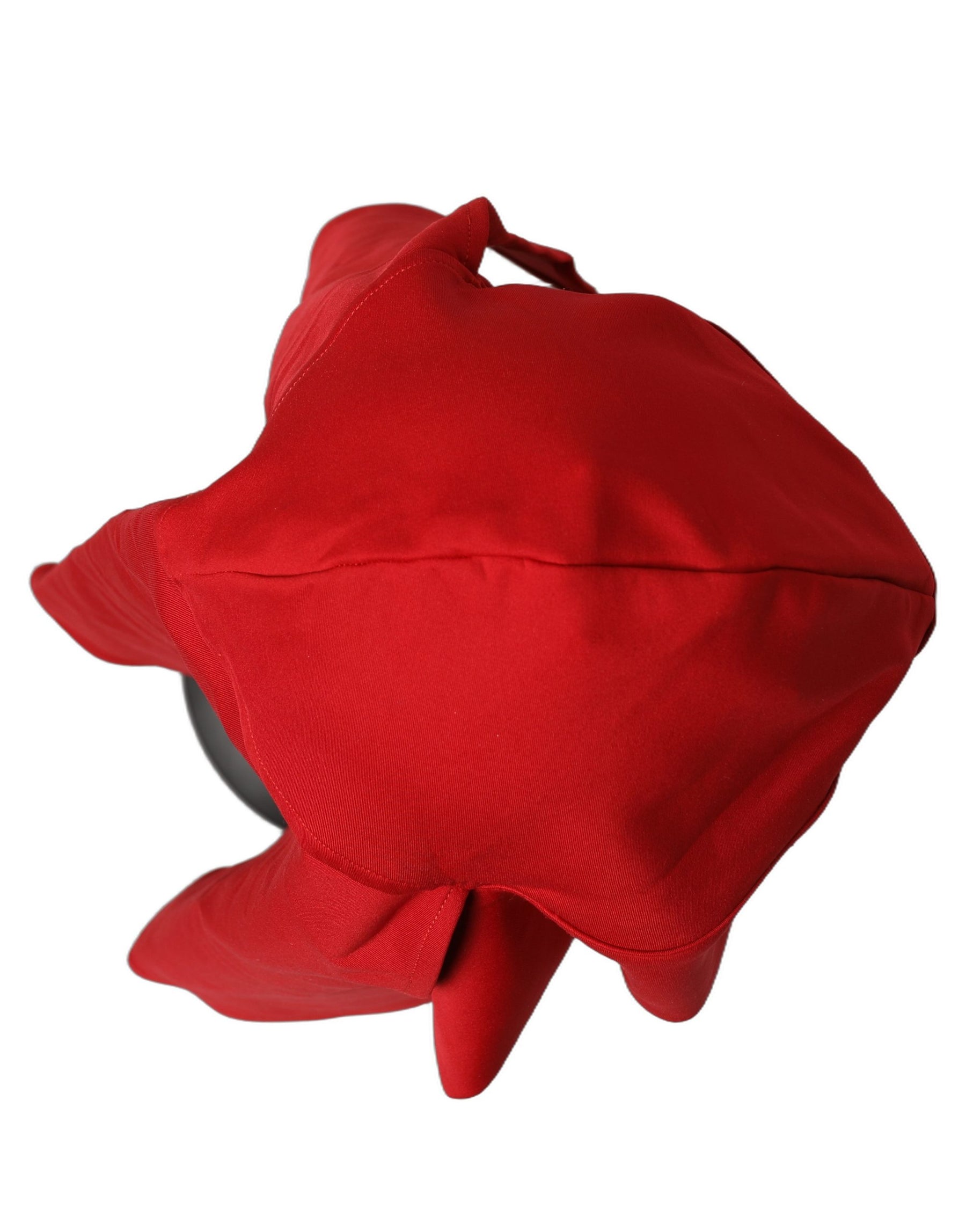 Dolce & Gabbana Women Red Polyester Whole Head Wrap Capello Hat | Regal Royce