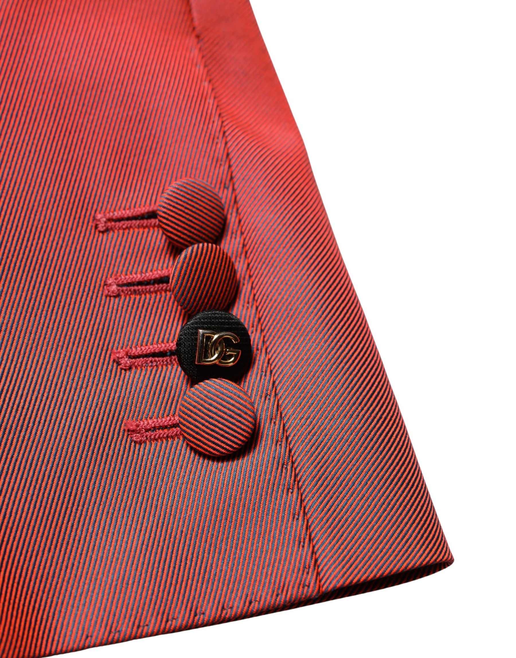 Dolce & Gabbana Red Wool Single Breasted Men Blazer Jacket | Regal Royce